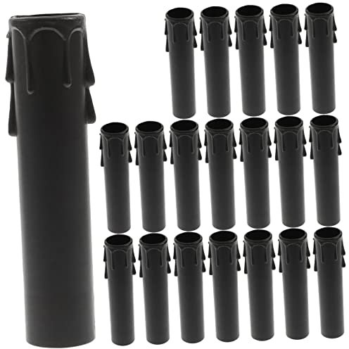 SHINEOFI 20Pièces Couvre Ports De Lustre Pour Bougies Lot De Φx Protection De Lampe Décorative Et Facile à Installer