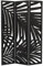 ML-Design Paravent Raumteiler 3-TLG Sapporo, Schwarz, 170x121 cm, aus Holz, Faltbarer Raumtrenner Innen, freistehend, Umkleide Sichtschutz, Trennwand 3 Paneele, Stellwand Sichtschutzwand Schlafzimmer