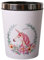 HYTROVE Round Unicorn Pattern Waste Bin Trash Can for Rooms Office Living Room Lightweight Garbage Container for Tidy Spaces