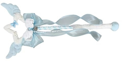 Baguette magique en forme d'aile d'ange pour enfants pour Halloween, Noël, cosplay, princesse, bleu, taille unique
