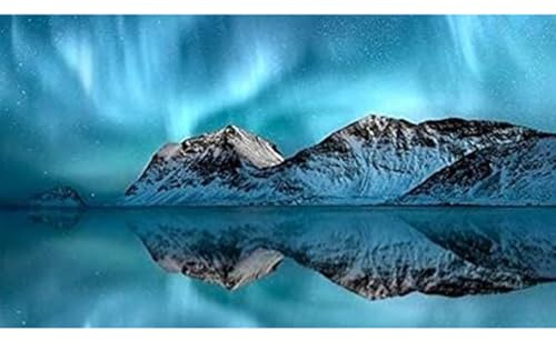 Puzzle mit 3000 Teilen für Erwachsene, Nordlichter auf den Lofoten Inseln in Norwegen, Herausforderungsspiel, Heimdekoration und Geschenk