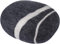 myfelt Hugo - Filz Kieselstein, Meditationskissen, Yogakissen, Dekokissen dunkelgrau rund - Größe XL