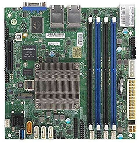 Supermicro Motherboard MBD-A2SDI-4C-HLN4F-B Intel Atom Mini-ITX PCI Express SATA USB Brown Box