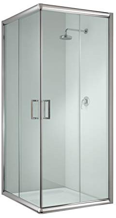 Idralite Box Doccia Quadrato 75x75 H198 Trasparente 6mm MOD. Alabama