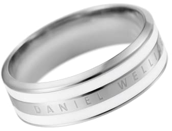 DANIEL WELLINGTON Anello smaltato classico, acciaio inossidabile oro rosa, 5 UK, Metallo, Acciaio inossidabile