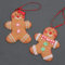SHATCHI Decoración Colgante para árbol de Navidad, Galletas de Jengibre Tradicionales, Parejas, Hombre y Mujer, árbol de Navidad, decoración del hogar, 2 Piezas, 10 x 8 cm