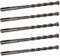 5 PACK OF - 8mm x 160mm LONG SDS + PLUS MASONRY DRILL BIT, TUNGSTEN CARBIDE TIP, FOR STONE CONCRETE BRICK