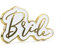 Button Pin Anstecker Anstecknadel BRIDE in weiß & gold für Junggesellinnen-Abschied JGA-Party Frau-en Accessoires Hochzeit Hochzeit-s-Dekoration Hen Party-Zubehör Deko Braut