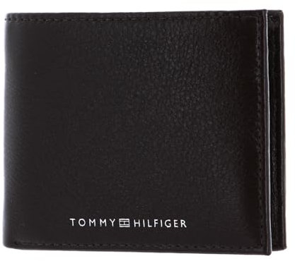 Tommy Hilfiger Herren TH Downtown Mini CC Wallet Reisezubehör-Bi-Fold-Brieftasche, Testa Di Moro