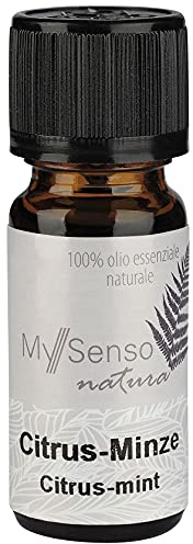 mysenso natura ätherisches duftöl zitrus-minze 10ml my senso duftöllampe