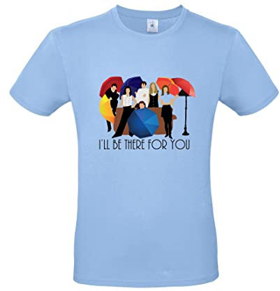 Maglietta Serie TV Friends I'll be There for You, blu, S