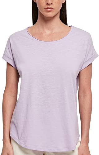 Build your Brand Ladies Long Slub Tee, kurzarmiges Frauen T-Shirt aus Baumwolle in vielen Farben erhältlich, Größen XS-5XL
