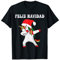 Dabbing Einhorn-Weihnachtsmann-Mütze, Weihnachtsbaum, Weihnachts-Licht-Pjs T-Shirt