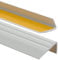 ProfiPVC Treppenkantenprofil PVC 50x25mm, 130 cm - Selbstklebend Winkelprofil Anti-Rutsch Treppenkante, Hellgrau