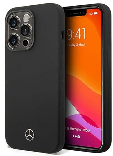 Mercedes MEHCP14LSILBK hülle für 14 Pro 6,1 schwarz/Black hardcase Silicone Line