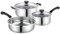 WIQUYBML Juego de cacerolas de 3 Piezas con Tapas - Utensilios de Cocina antiadherentes de Acero Inoxidable Ollas de inducción y Juegos de sartenes para Hacer Gourmet de Cocina, Juegos de Cocina sin