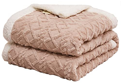 Hayisugal Flauschige Sherpa Kuscheldecke - hochwertige Schafdecke, super weiche Fleecedecke als Sofadecke, Tagesdecke oder Wohndecke Couchdecke Sofa überwurfdecke, Khaki, 150 x 200cm