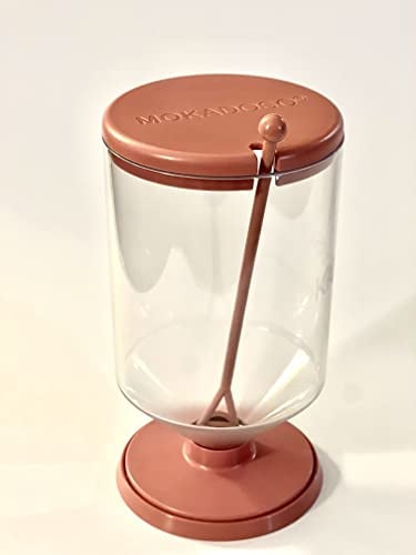 MOKADOSO Dosatore Caffè per Moka - Dosacaffè per caffettiere da 1/2 a 12 tazze, ideale per caffè in polvere (Rosa Antico)
