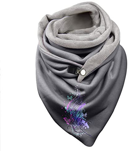 Schal Damen Gemustert,Halswärmer Damen Baumwolle Solides 2 In 1 Strick Kapuzenschal Melonenmütze Fleecefutter Fleece Schal Schlauchtuch Winddichte Kreisschlaufenschals