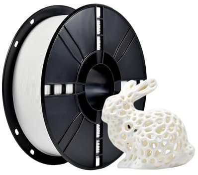 iBOSS PLA Plus (PLA+) 1.75mm 3D Drucker Filament Maßgenauigkeit +/- 0.02mm 1kg Spule (2.2lbs) 3D Printer Filament für 3D Drucker Weiß