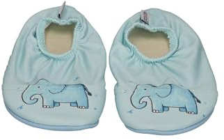 Slipstop Kinder Hausschuhe Badeschuhe HANT Elefant blau