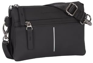 New Rebels Linde - Pullover City, klein, Schultertasche, Schwarz, 20 x 6 x 14 cm, Unisex, Erwachsene, Schwarz