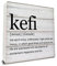 Griechische Kunst Kefi Definition Holzkiste Schild Leben Zitate Schreibtisch dekoratives Holzschild Home Office Dekor für Schreibtisch Tisch Regal 5 x 5 Zoll