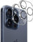 GEEMEE per iPhone 15 PRO/iPhone 15 PRO Max Camera Vetro temperato, Anti Graffi HD Trasparenza Fotocamera Protettiva Screen Protector Film -Transparente