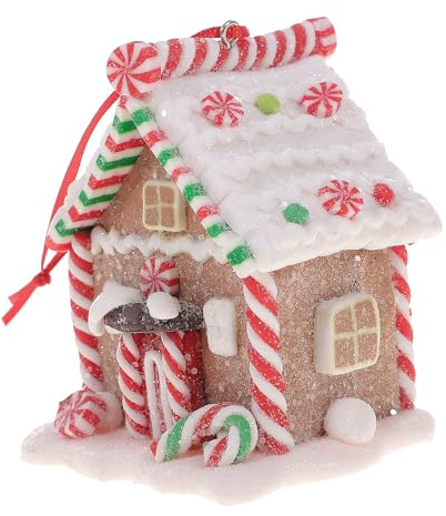MAGICLULU Christmas Tree Pendant Creative Pendants Wooden Christmas Tree Ornaments Gingerbread House Kit Decor Bling Decor Xmas Hanging Ornament Dough Resin Modeling