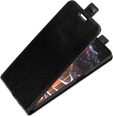 BRAND SET Hülle für Oppo A78 4G Stoßfest Handyhülle Kunstleder Flip Case mit Sicherer Magnetverschlussverriegelung Schutzhülle für Oppo A78 4G(Schwarz)