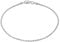 KISPER Solid 925 Sterling Silver Italian 1.5mm Diamond-Cut Twisted Braided Rope Link Chain Bracelet - for Men & Women with Lobster Clasp - Made in Italy, 7