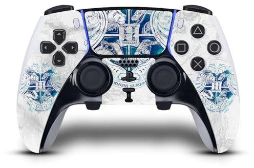 Head Case Designs Offizielle Harry Potter Hogwarts Worlds Grafiken Vinyl Haut Gaming Aufkleber Abziehbild Abdeckung kompatibel mit Sony Playstation 5 PS5 DualSense Edge Controller