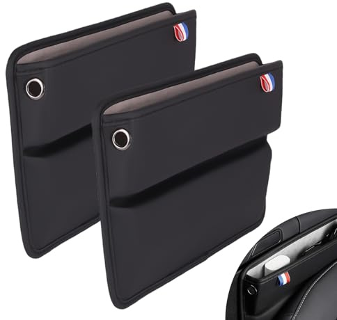 WIYETY Auto Organizer - Aufbewahrungsbox für Autositze, Seitlicher Organizer mit LüCken Organizer und Seitentasche für Autositze
