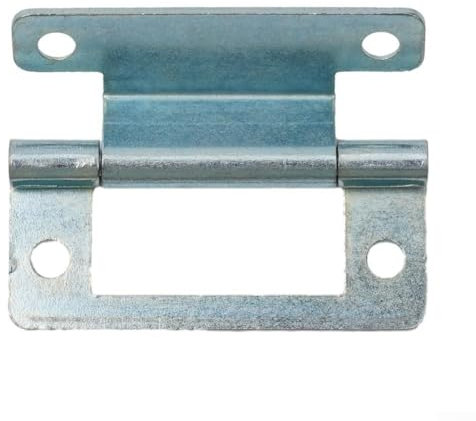 Lot de 10 charnières à manivelle en acier robuste pour portes de placard, caravanes, mobil-homes, plaqué zinc