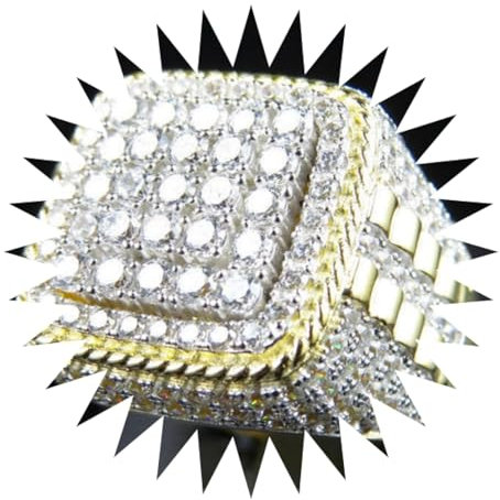 Ringe Damen Ring Für Damen Frauen Finger Herren Geschenk Herren-Hip-Hop-Ring, Dominanter Und Personalisierter Ring 9S185