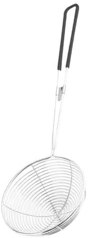JISADER Passoire à Mailles pour Fruits, cuillère à Frire pour légumes, Petite friteuse, Outil de Cuisson, poignée Ergonomique, louche d'écumoire, diamètre 10cm