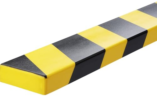 DURABLE | Flächenschutzprofil | Typ S18, 1-m-Profil, BxH 73 x 18 mm, gelb / schwarz