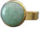 Ring Gold Damen Edelstahl - Goldring mit Edelsteinen - Verstellbares Design mit Natürlicher Jade - Elegantes, Handgefertigtes Accessoire - Perfektes Geschenk für Sie