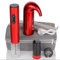 Automatic Wine Decanter, Stopper & Cork Screw Kit, Red or Black, with Carry Case (Royal Red)