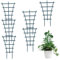 Mini Treillis Jardin,6 PCS Jardin Treillis Fleur Support Treillis Plantes Pot Treillis Foncé Plantes Mini Support Superposé Tuteur Plante Grimpante pour Légumes Roses Haricots Pots