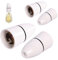 4 Pack B22 Bayonet Pendant Lamp Holder, Light Bulb Socket Lamp Fitting High Temperature Resistance, Un-Switched B22 Bayonet Cap Ceiling Chandelier Holder for Bathroom Bedroom Kitchen