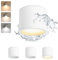 Gleonlux LED Aufbauspot Deckenspot Weiß, Aufbaustrahler IP44 9W CCT 3000K/4000K/6500K, Aufputz Spots 230V mit GX53 Fassung, Deckenstrahler Rund, Deckenlampe Aluminium für Bad, Badezimmer 4Stück