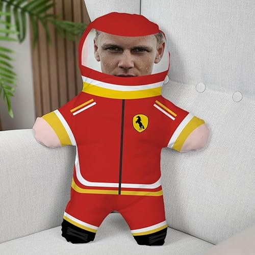 Wanapix | Cojín Personalizado con Foto | Personaliza con tu Foto | Impresa Doble Cara 3D | Regalo Original y Divertido Ferrari | Regalo para El | F1