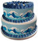 A4 Edible Decor Icing Sheet Beach Surfer Waves Themed Border Edible Cake Topper Decoration