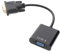 KOMBIUDA Cable De Adaptador Dvi a Vga Adaptador Dvi-d a Vga Negro