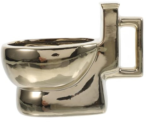 BESTYASH Tasse Forme De Toilettes Céramique Tasse à Café Drôle Fournitures De Fête