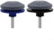 Afilado eficiente de cuchillas con 3 piedras de corindón para cortacésped para taladros eléctricos y manuales (negro)