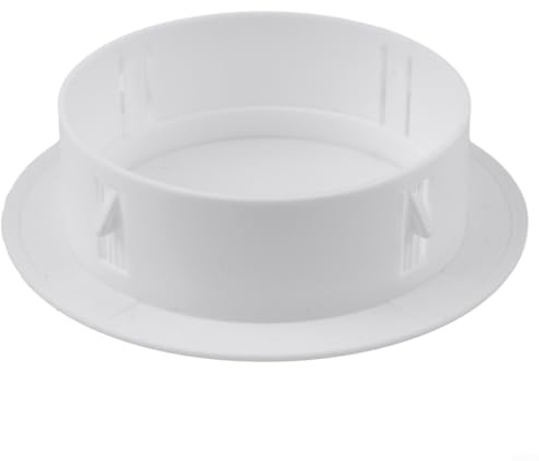 RichVibe Wandrohrabdeckung, runder Lüftungsschlitz-Verkleidungsschutz für Sanitärinstallation mit abnehmbarem Design, PP-Material 50–100 mm, Weiß (100 mm)