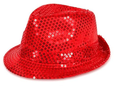 PartyMagix Pailletten Glitzer Hut – Funkelnder Faschingshut für Karneval & Party – Kostüm-Accessoire für Erwachsene – Unisex – Einheitsgröße – Glänzender Hut für Mottoparty & Bühne