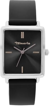 Tamaris Damenuhr - Damen Armbanduhr u.A. in Silber, Gold, Roségold, Schwarz, Blau, Rosa, Burgundy, Grün - Gehäuse rund & eckig auch mit Blumen-Motiven, Wasserfest